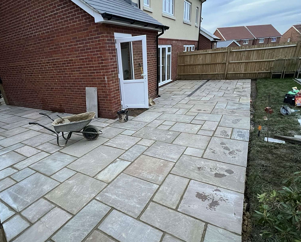 Block paving driveway installation in Andover Hampshire by ProPave